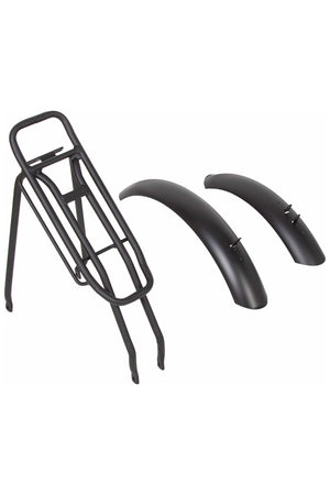 Ecotric Rear Rack and Fenders for 26