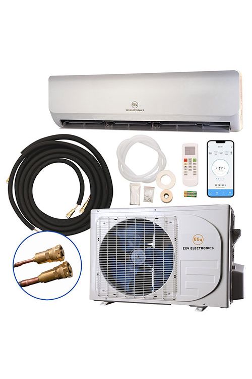 EG4 AC 12K Mini-Split Air Conditioner Heat Pump 12000 BTU SEER2 28.5 Plug-N-Cool Do-It-Yourself Installation
