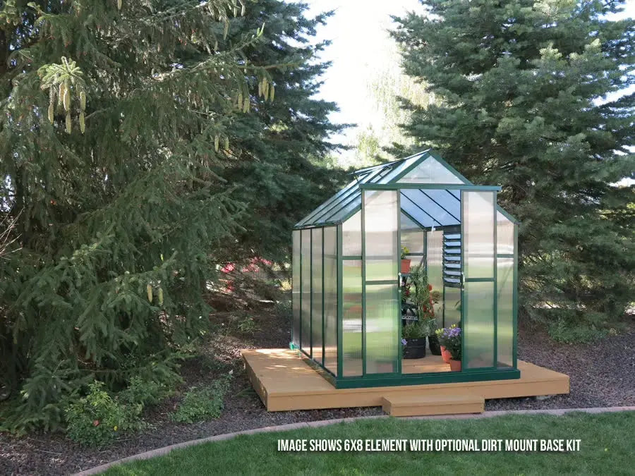 Grandio Element 6x8 greenhouse exterior