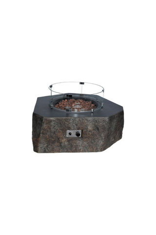 Image of Elementi Fire Pit Wind Guard for Columbia Fire Table OFG105-WS