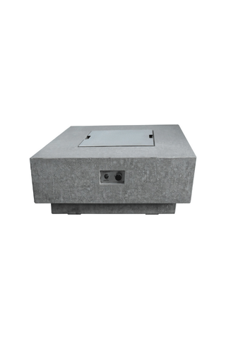 Image of Elementi Square Metal Fire Pit Cover for Elementi Manhattan and Aurora Fire Table OFG103-SS