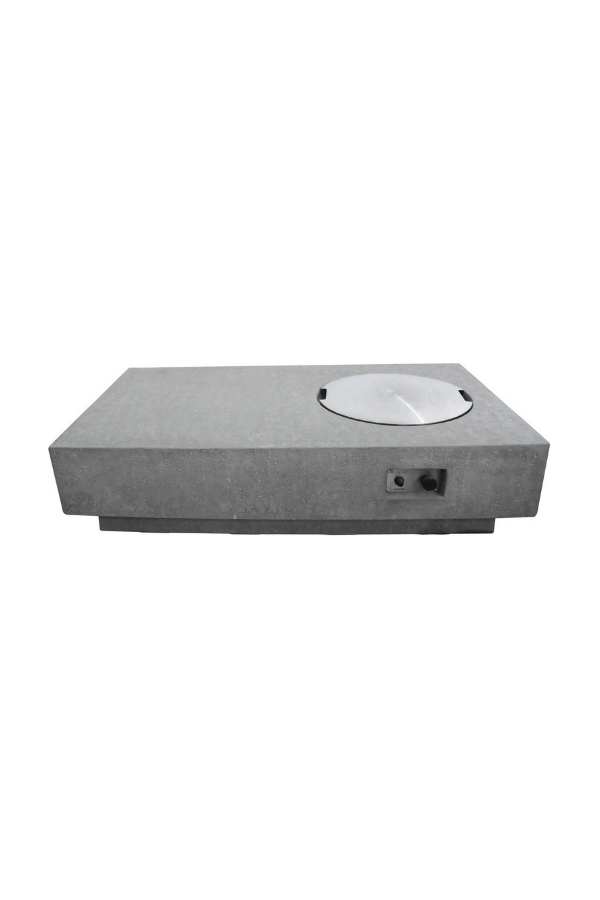 Elementi Metal Fire Pit Cover for Metropolis Fire Table OFG104-SS