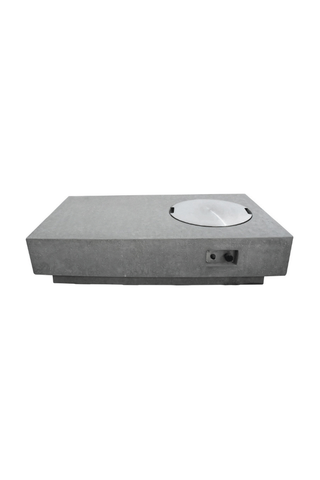 Image of Elementi Metal Fire Pit Cover for Metropolis Fire Table OFG104-SS