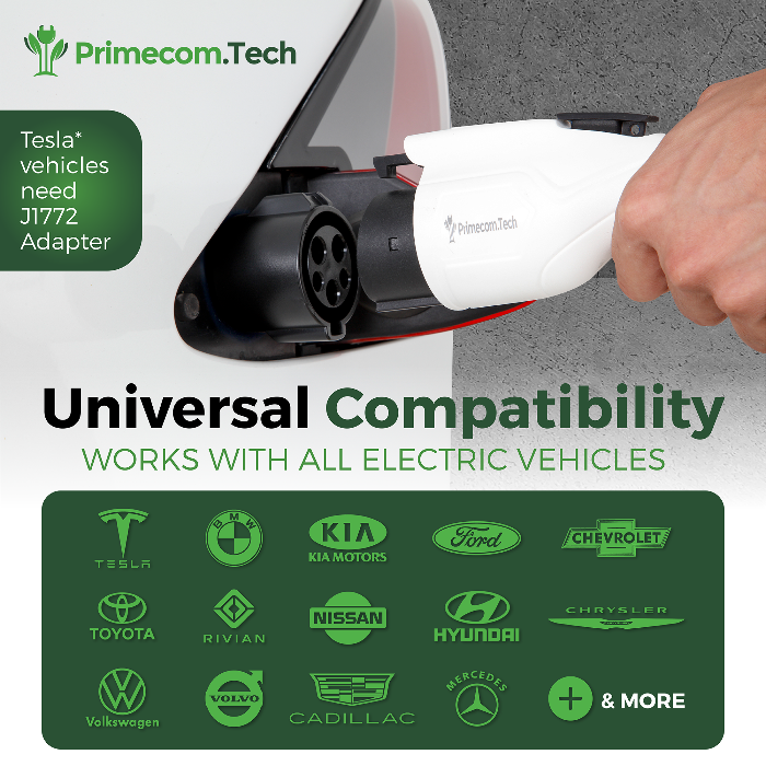 Primecom 16 Amp Level 2 EV Charger