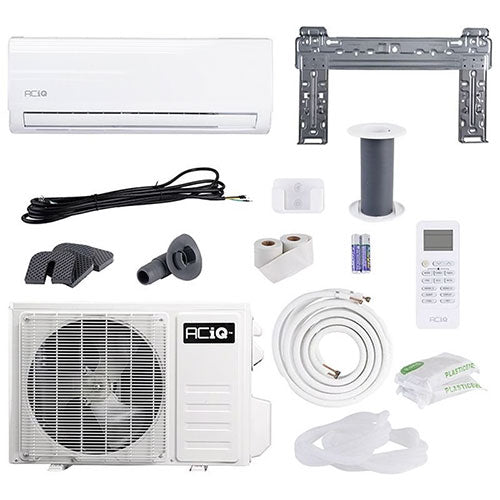 ACiQ 12,000 BTU 19 SEER2 Essentials Single Zone Wall Mounted Mini Split System w/ WiFi - 115V