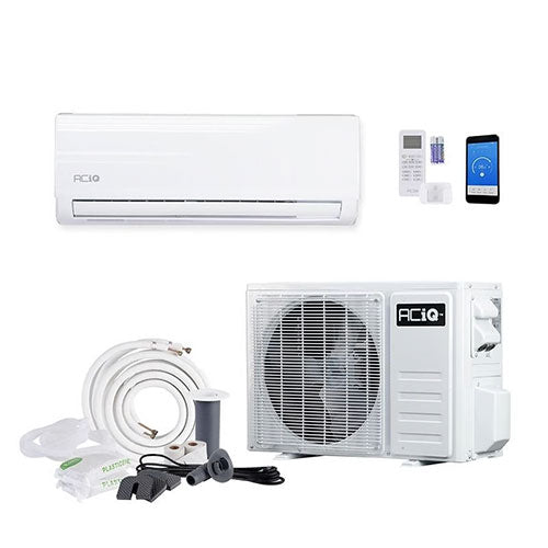 ACiQ 12,000 BTU 19 SEER2 Essentials Single Zone Wall Mounted Mini Split System w/ WiFi - 230V