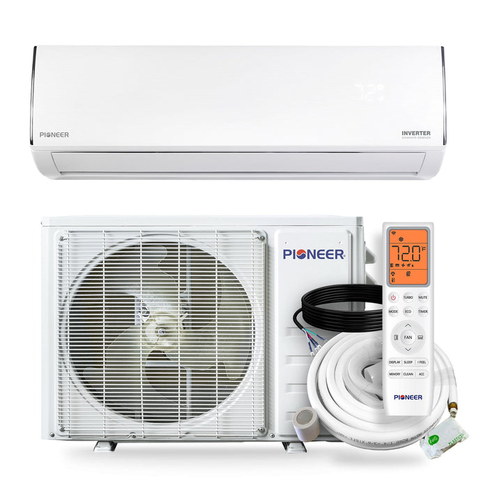Pioneer® Diamante Essenza™ 23,000 BTU 17 SEER2 230V High-Wall Ductless Mini-Split Air Conditioner Inverter Heat Pump with 16 Ft. Kit