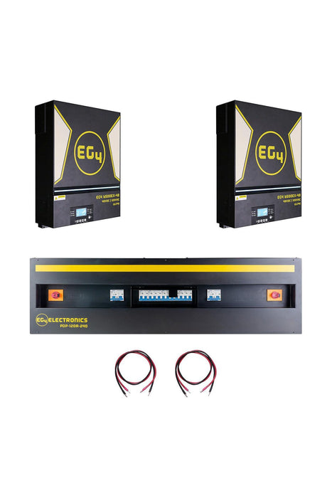 EG4 | 13kW Off-Grid Split Phase Inverter Bundle | 2 x 6500EX-48| 13000W Output | 16000W PV Input | Split Phase 120/240VAC | All in One Solar Inverter System