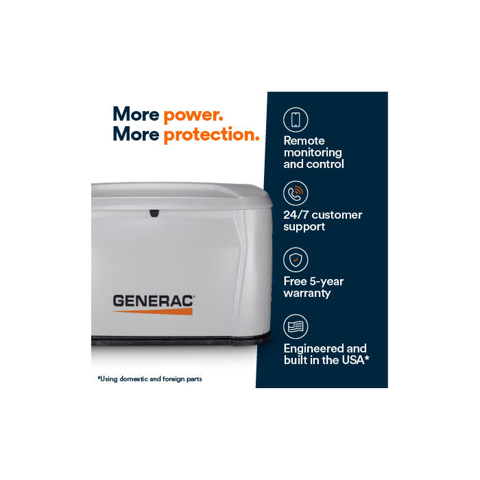 Generac 7323 14kW Generator with 200A SE Transfer Switch