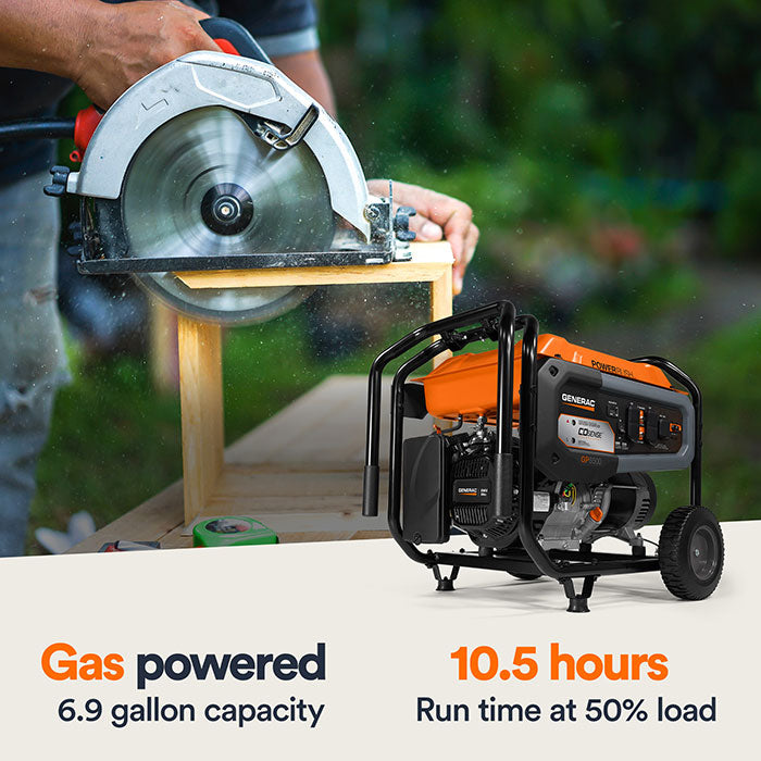 Generac 6500W 49ST/CSA CoSense Electric Start Portable Generator