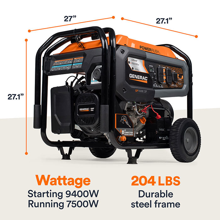 Generac 7500W Dual Fuel CoSense Portable Generator