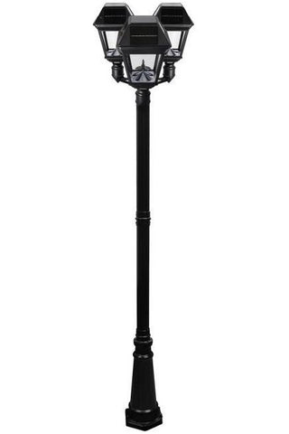Image of Gama Sonic Imperial III Commercial Solar Triple Lamp Post