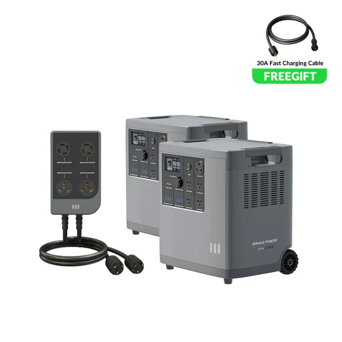 2 x Mango Power E Portable Power Station & M-Socket Pro