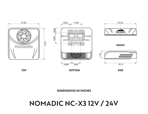 Image of Nomadic Cooling X3 Air Conditioner