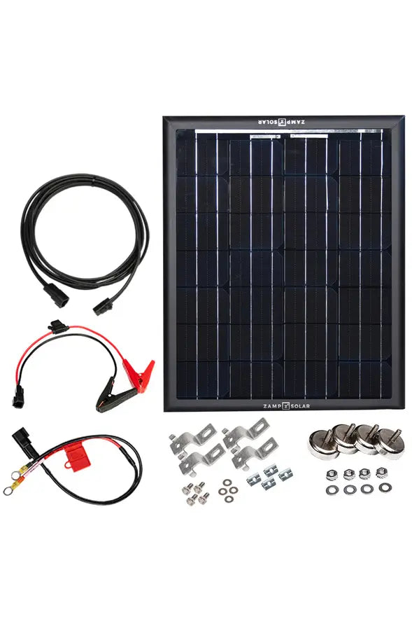 Zamp Solar OBSIDIAN Series 25 Watt Trickle Charge Kit (Magnetic Mounts)