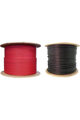 500ft 10 AWG Copper PV Wire | Black and Red