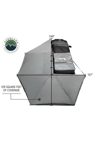 Overland Vehicle Systems 270 Degree Driver Side Awning for Mid-High Roof Camper Vans