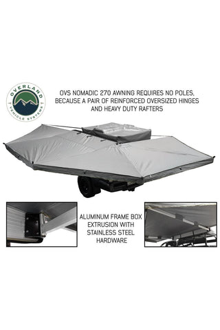 Image of Overland Vehicle Systems 270 Degree Driver Side Awning for Mid-High Roof Camper Vans