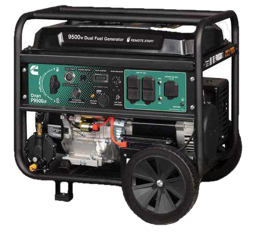 Cummins Onan P9500DF 7500W/9500W Portable Dual Fuel Remote Start Generator New