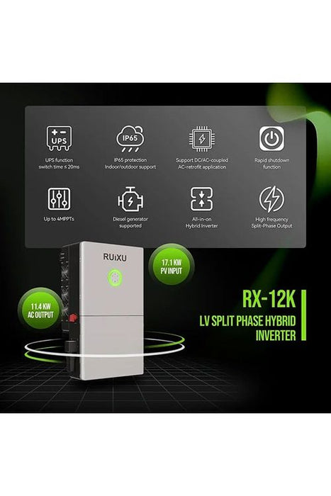 RUiXU RX-12K Split Phase Hybrid Inverter