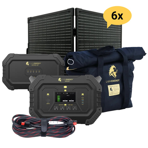 Image of Lion Energy Safari+XP - Portable Power Station Bundle