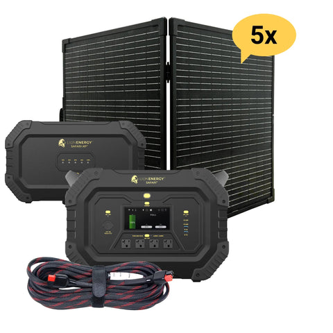 Image of Lion Energy Safari+XP - Portable Power Station Bundle