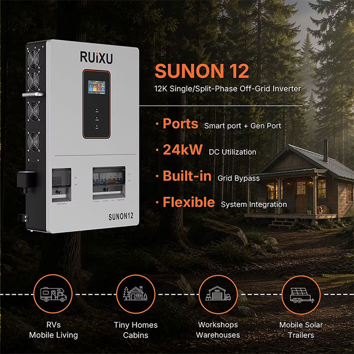 RUiXU SUNON12 12kW Single/Split-Phase Off-Grid Inverter