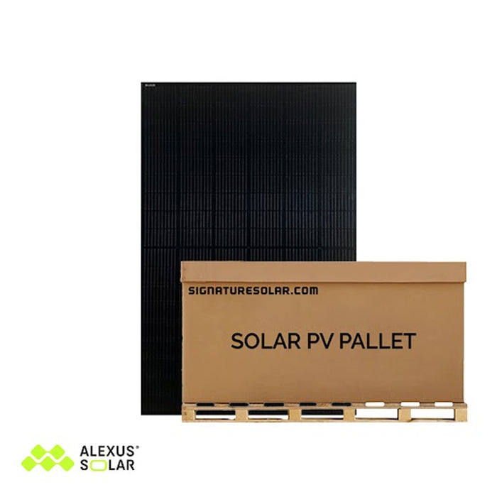 Alexus Solar 400w Mono-Crystalline Solar Panel (Black) | ALEX-400-B-54-S