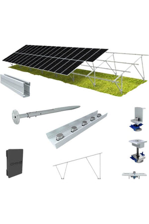 Chiko GroundFlex U2V Solar Panel Ground Mount Kit | Ground Screws