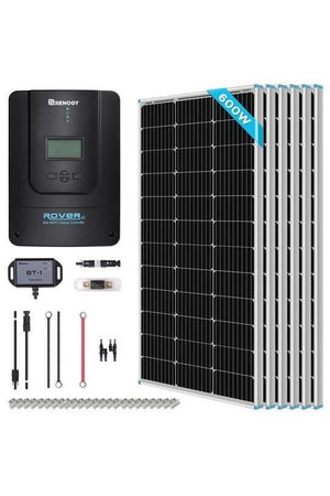 Renogy 600W 12V/24V Monocrystalline Premium Solar Kit With Rover 60A Charge Controller