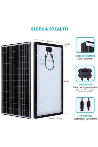 Renogy 12V Monocrystalline Solar Panel