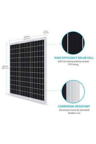 Renogy 12V Monocrystalline Solar Panel