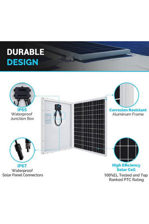 Renogy 50W 12V Monocrystalline Solar Starter Kit