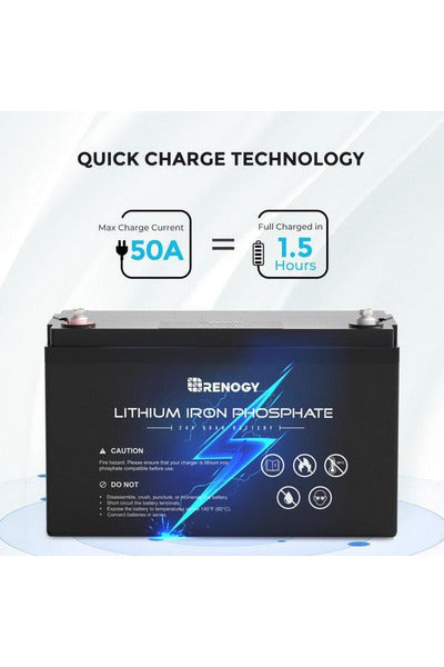 Renogy 24V 50Ah Lithium Phosphate Battery