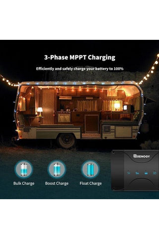 Image of Renogy DCC30S 12V 30A Dual Input DC-DC On-Board Battery Charger with MPPT