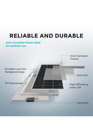 Image of Renogy 600W 12V/24V Monocrystalline Premium Solar Kit With Rover 60A Charge Controller