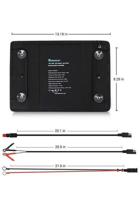 Renogy 10W Solar Battery Trickle Charger Maintainer