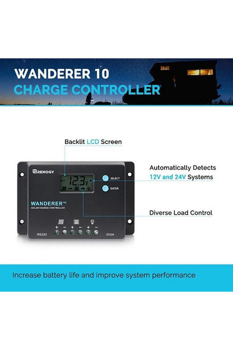 Renogy 50W 12V Monocrystalline Solar Starter Kit