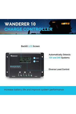 Image of Renogy 50W 12V Monocrystalline Solar Starter Kit