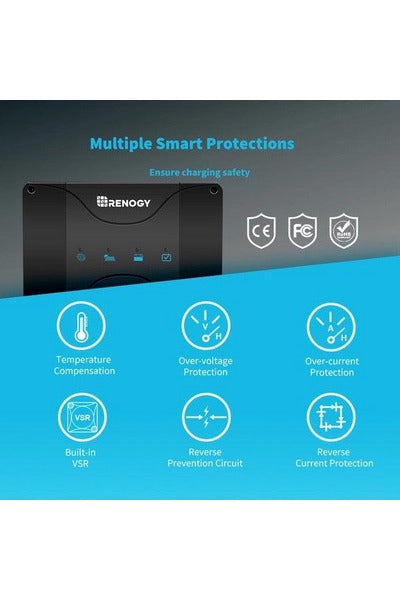 Renogy DCC30S 12V 30A Dual Input DC-DC On-Board Battery Charger with MPPT