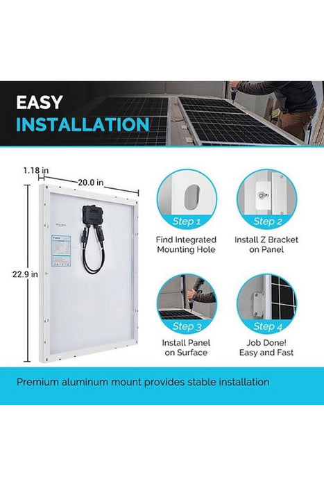 Renogy 50W 12V Monocrystalline Solar Starter Kit