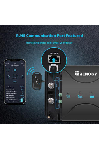 Renogy DCC30S 12V 30A Dual Input DC-DC On-Board Battery Charger with MPPT