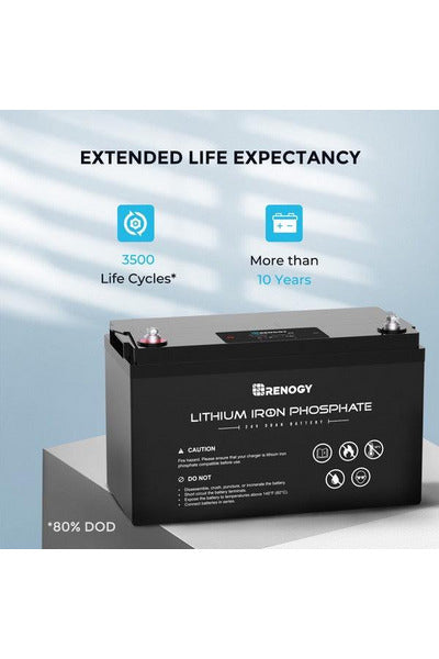 Renogy 24V 50Ah Lithium Phosphate Battery