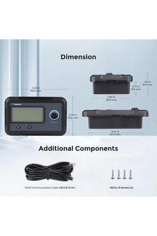 Image of Renogy Monitoring Screen for Smart Lithium Battery Series