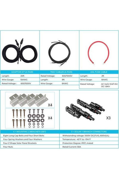 Renogy 12V Premium Solar Kit