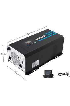 Renogy 3000W 12V Pure Sine Wave Inverter Charger w/ LCD Display