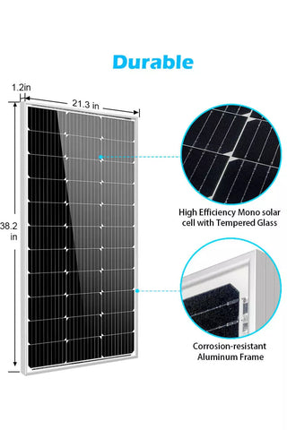 Image of Power 100W Mono crystalline Solar Panel
