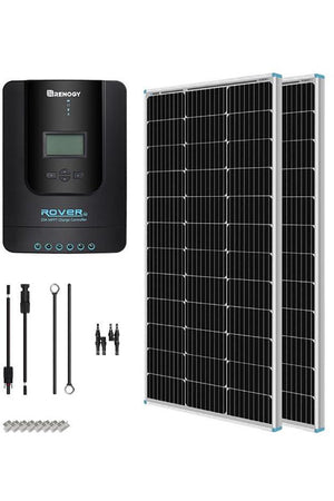 Renogy 200W 12V Solar Starter Kit With MPPT Charge Controller