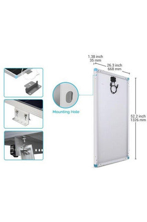 Image of Renogy 12V Monocrystalline Solar Panel