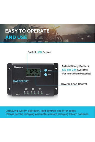 Image of Renogy New Edition Voyager 20A PWM Waterproof Solar Charge Controller